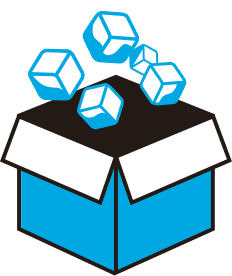 Emergency ice gets delivered (picture of ice in box)